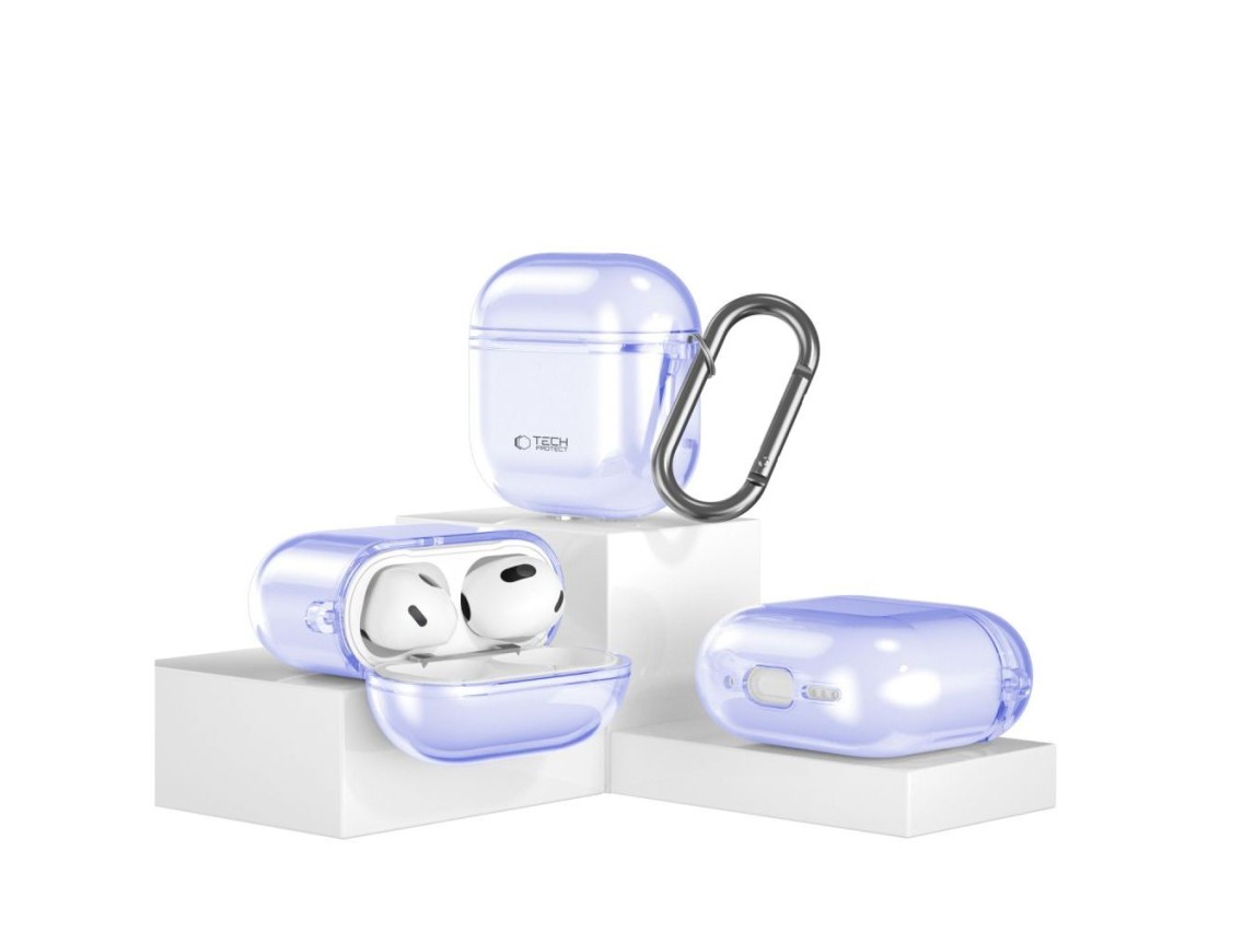 Capa Tech-Protect FlexAir para AirPods 4 - Roxa