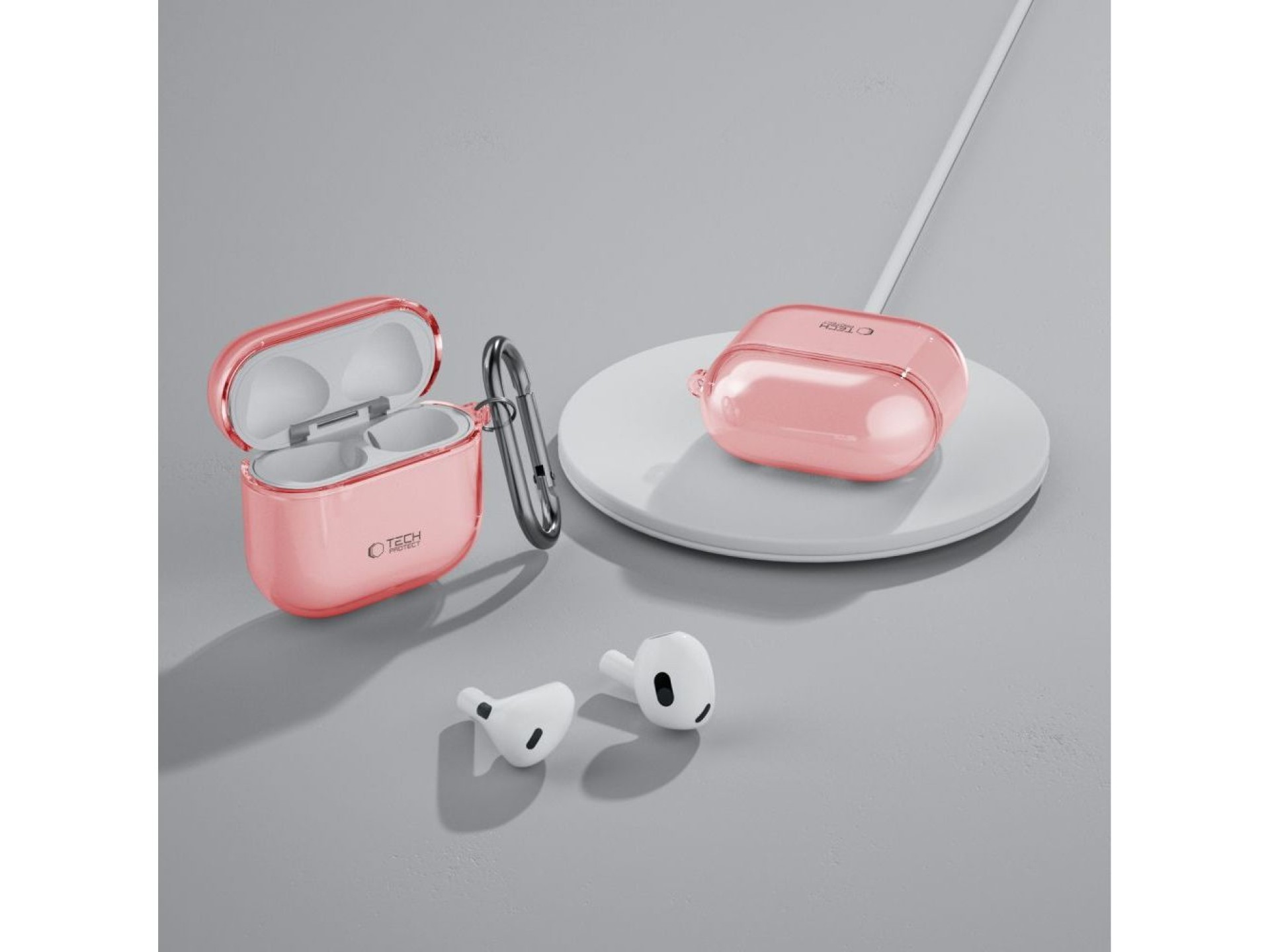 Capa Tech-Protect FlexAir para AirPods 4 - Rosa