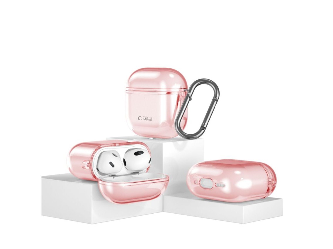 Capa Tech-Protect FlexAir para AirPods 4 - Rosa