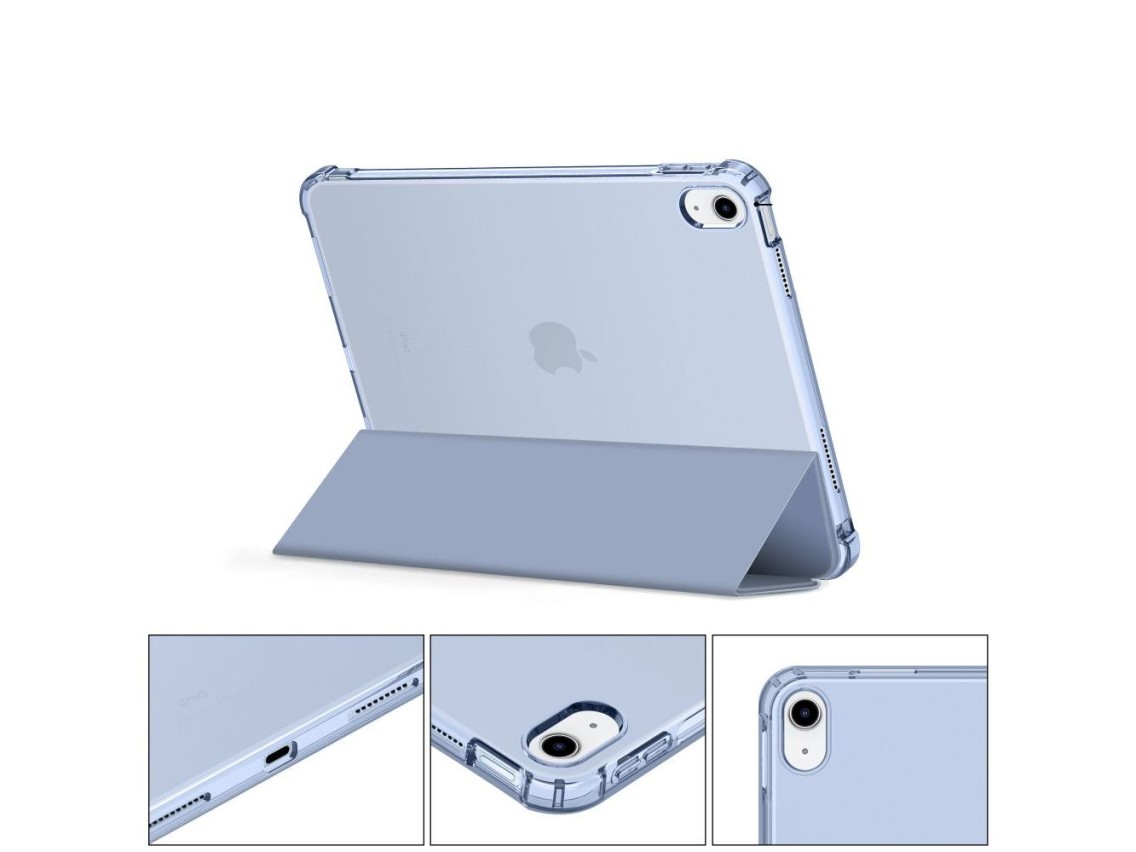 Capa híbrida Tech-Protect SC Pen para iPad 10 / 2022 - Azul - Transparente