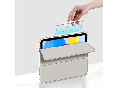 Capa h�brida Tech-Protect SC Pen para iPad 10 / 2022 - Cinza - Transparente