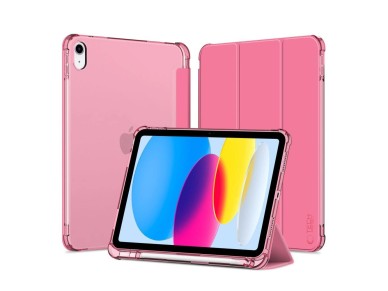 Capa h�brida Tech-Protect SC Pen para iPad 10 / 2022 - Rosa - Transparente