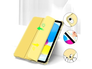 Capa h�brida Tech-Protect SC Pen para iPad 10 / 2022 - Amarela - Transparente