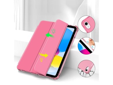 Capa h�brida Tech-Protect SC Pen para iPad 10 / 2022 - Rosa - Transparente