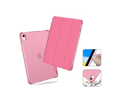 Capa h�brida Tech-Protect SC Pen para iPad 10 / 2022 - Rosa - Transparente