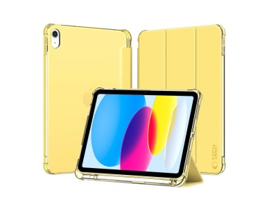 Capa h�brida Tech-Protect SC Pen para iPad 10 / 2022 - Amarela - Transparente