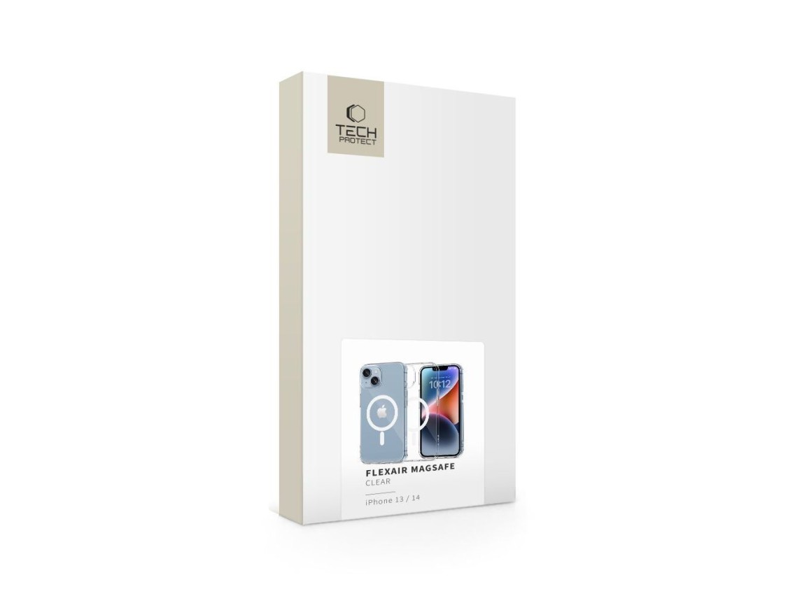 Funda Tech-Protect FlexAir MagSafe para iPhone 13/14 - Transparente