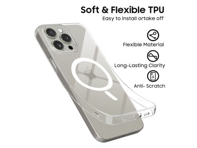 Tech-Protect FlexAir MagSafe Case for iPhone 15 Pro - Clear