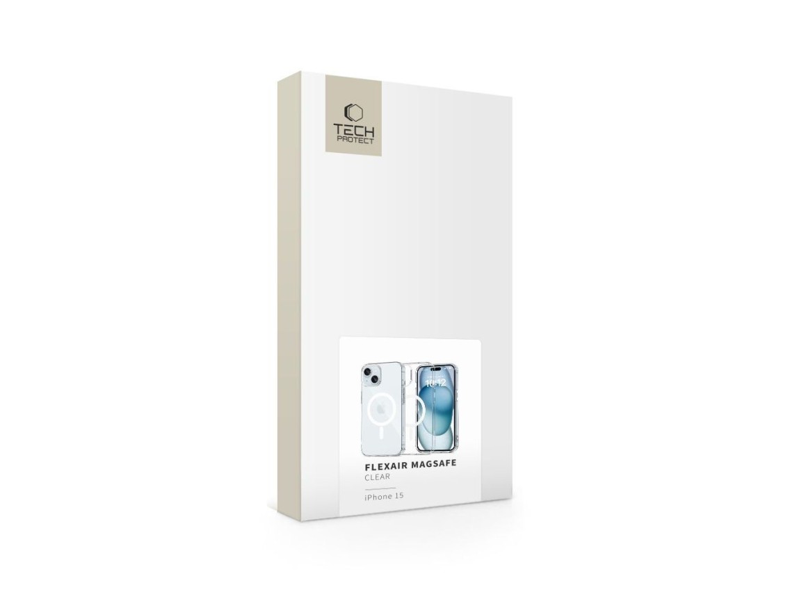 Tech-Protect FlexAir MagSafe iPhone 15 Case - Clear