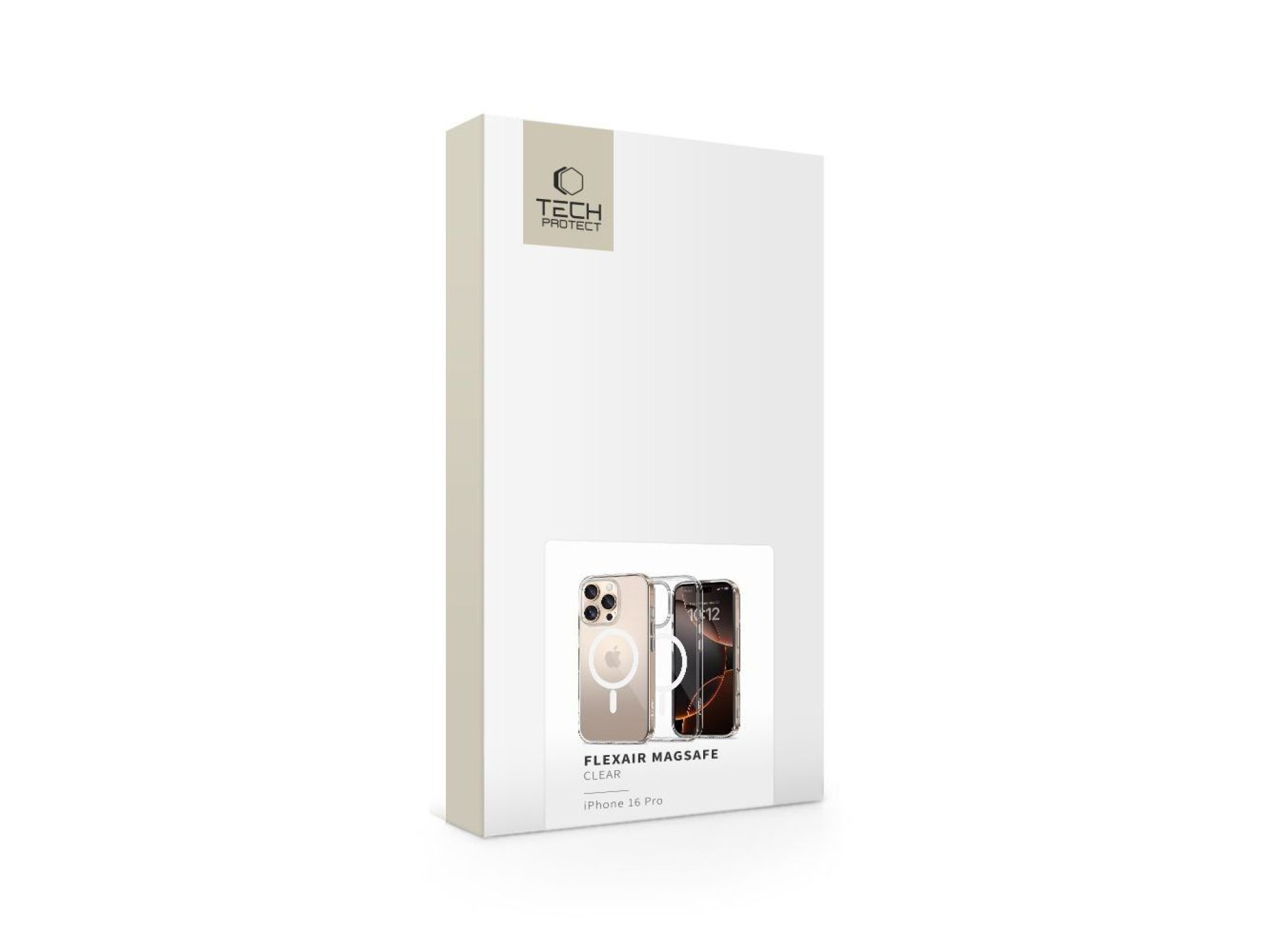 Funda Tech-Protect FlexAir MagSafe para iPhone 16 Pro - Transparente