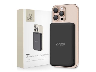 Powerbank Tech-Protect PB24 LifeMag QI2 MagSafe 10000 mAh - negro