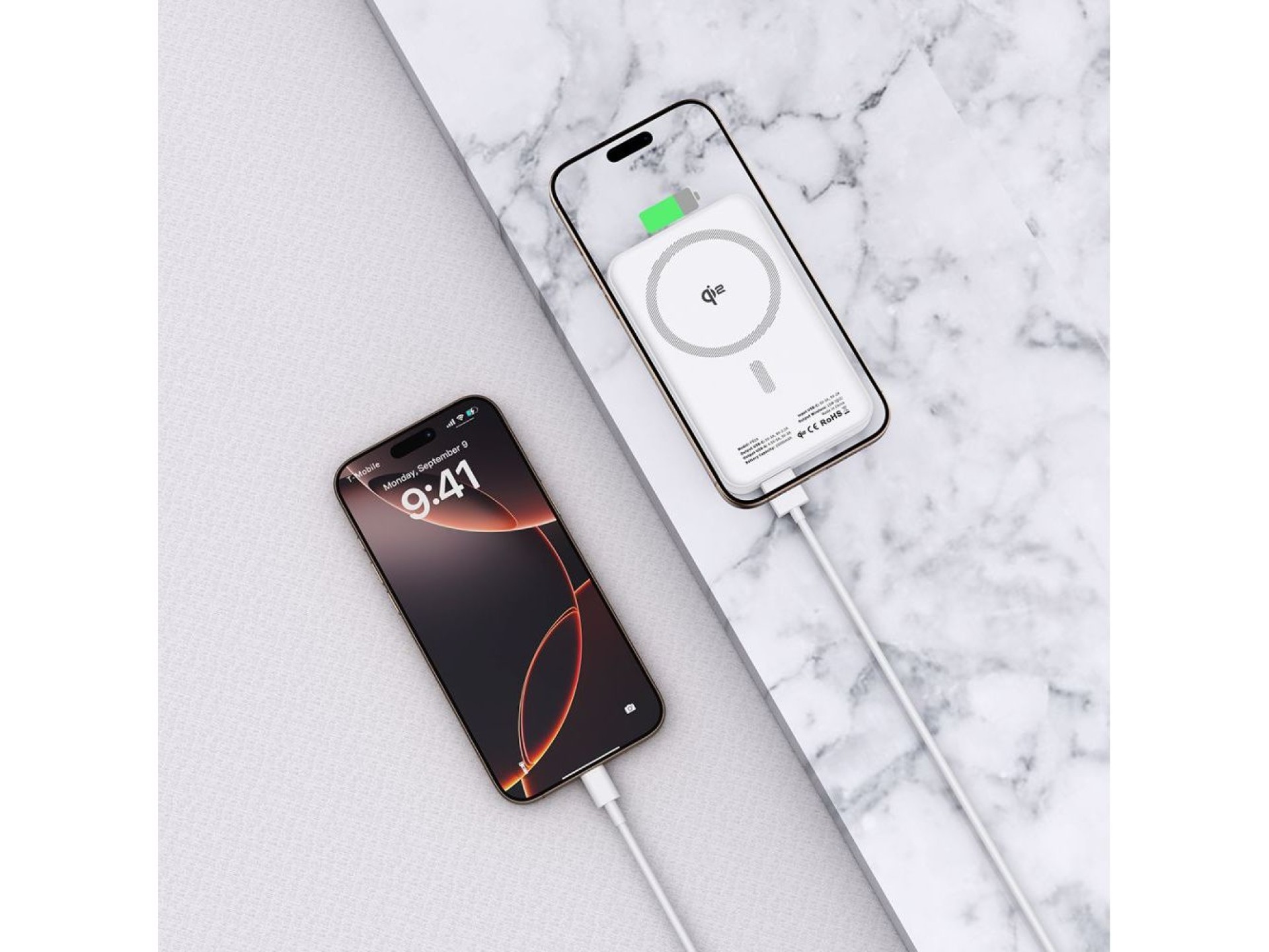 Powerbank Tech-Protect PB24 LifeMag QI2 MagSafe 10000 mAh - blanco
