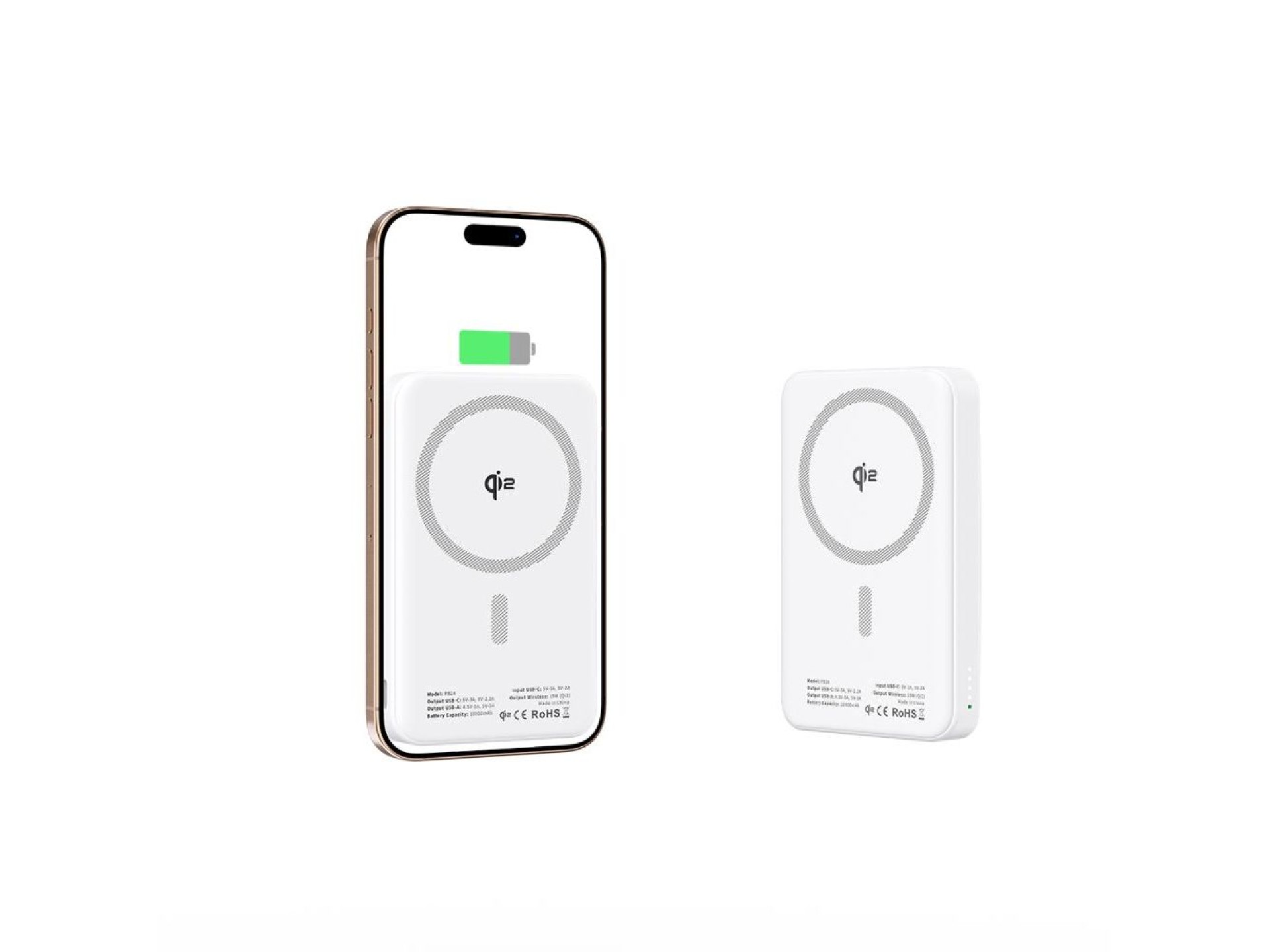 Powerbank Tech-Protect PB24 LifeMag QI2 MagSafe 10000 mAh - blanco