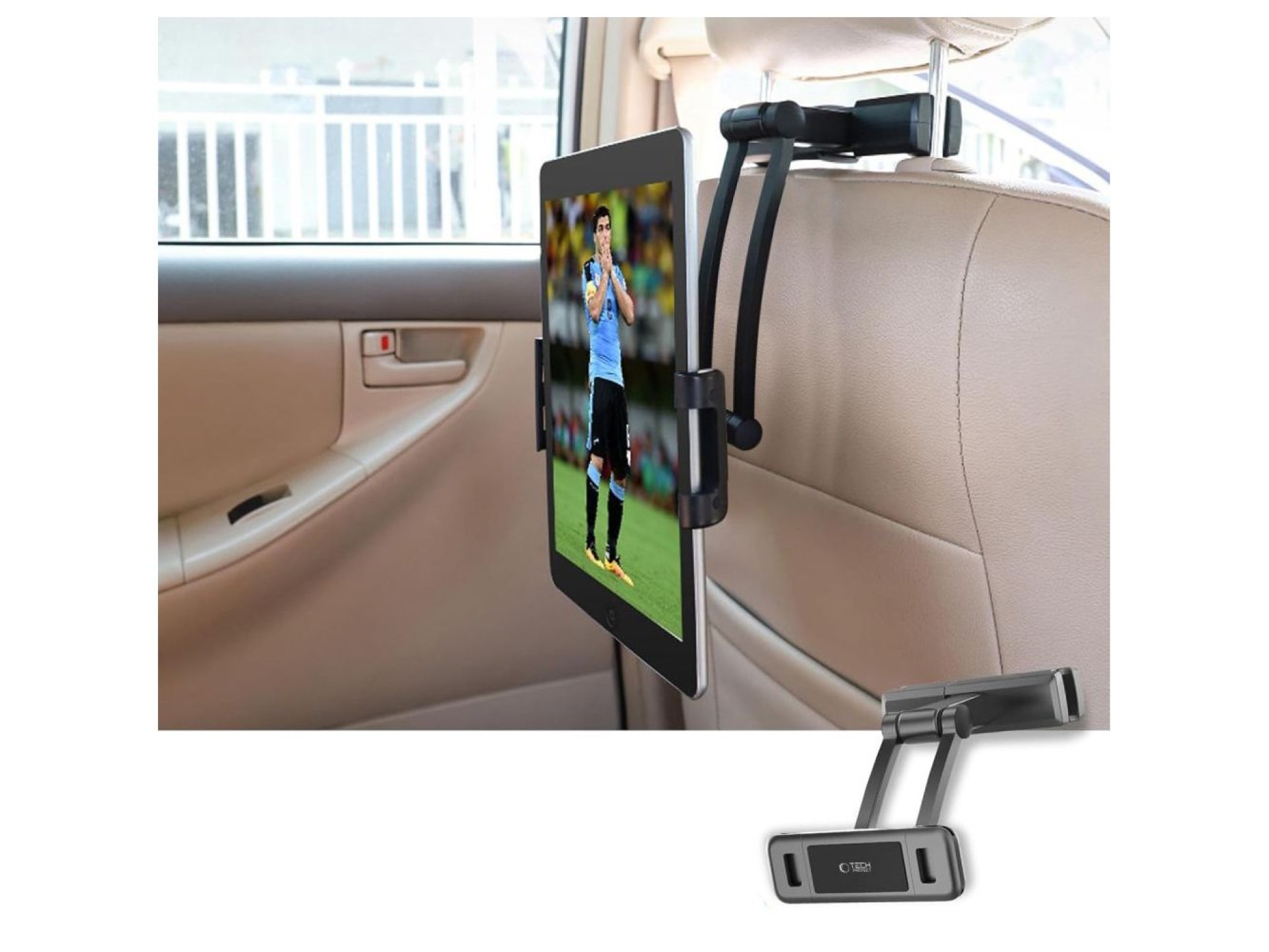 Soporte para reposacabezas de coche Tech-Protect V2 - Negro