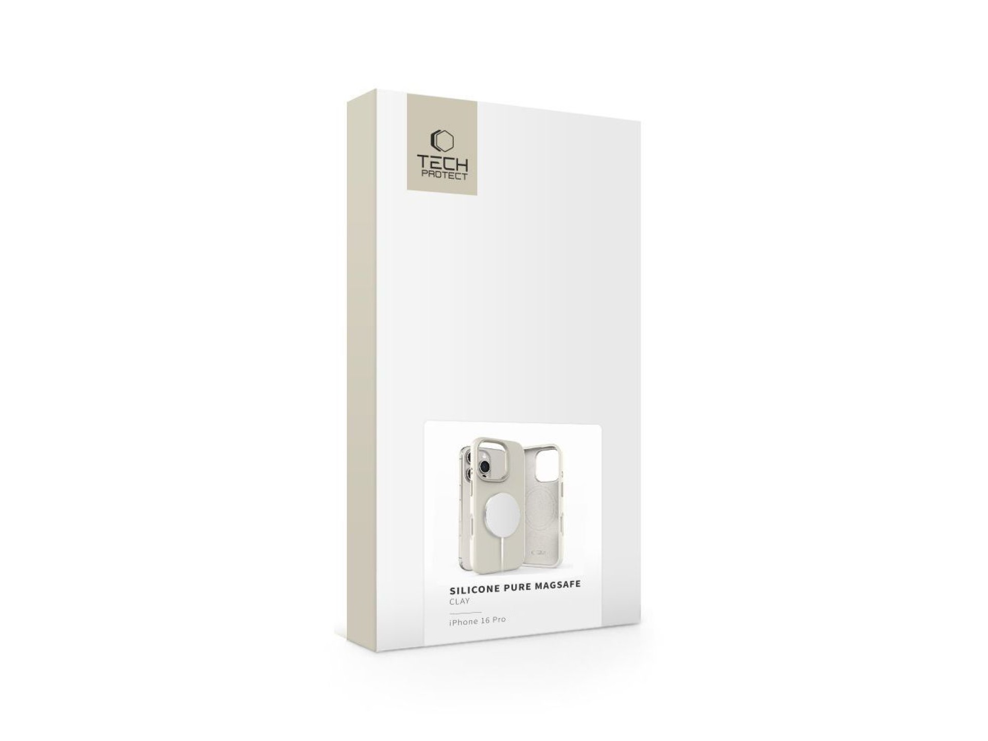 Tech-Protect Silicone PU MagSafe iPhone 16 Pro Case - Beige