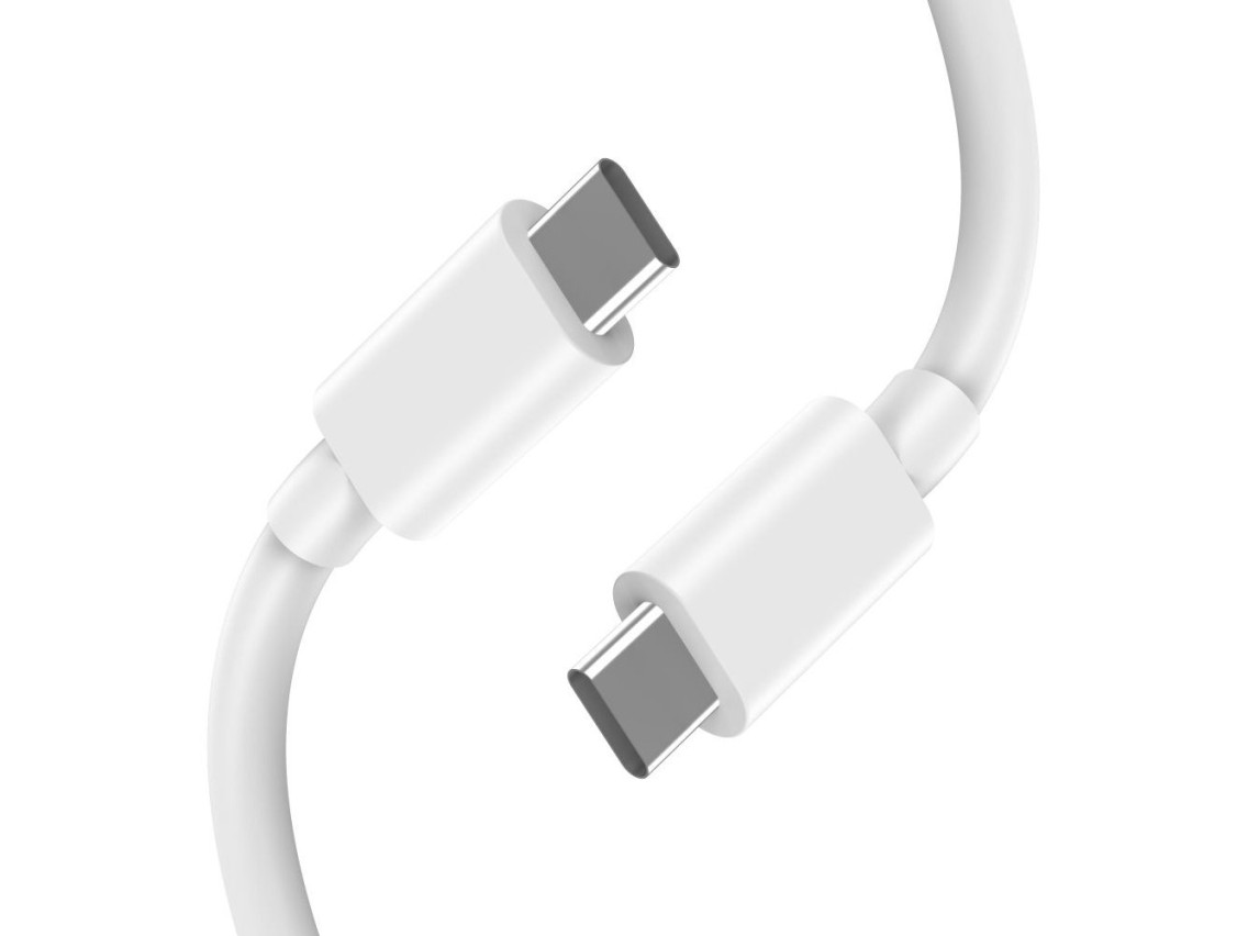 Carregador Tech-Protect NC45W-GAN de 2 portas PD45W + cabo tipo C - branco