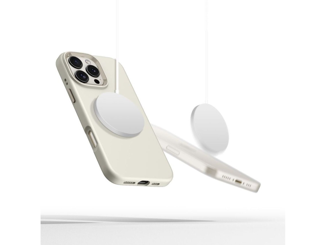 Tech-Protect Silicone PU MagSafe iPhone 16 Pro Case - Beige