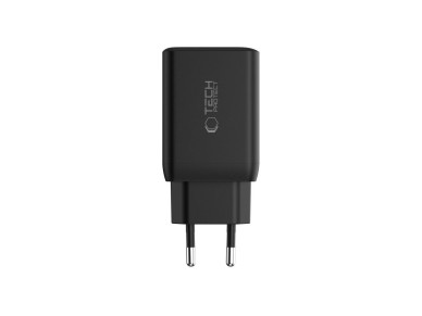 Tech-Protect NC45W-GAN 2-PORT PD45W wall charger - black Tech-Protect NC45W-GAN 2-PORT PD45W wall charger - black