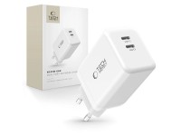 Carregador Tech-Protect NC45W-GAN de 2 portas PD45W - Branco Carregador Tech-Protect NC45W-GAN de 2 portas PD45W - Branco