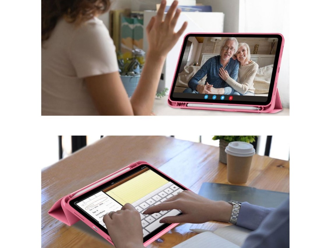 Capa Tech-Protect SC Pen para iPad 10 / 2022 - Rosa