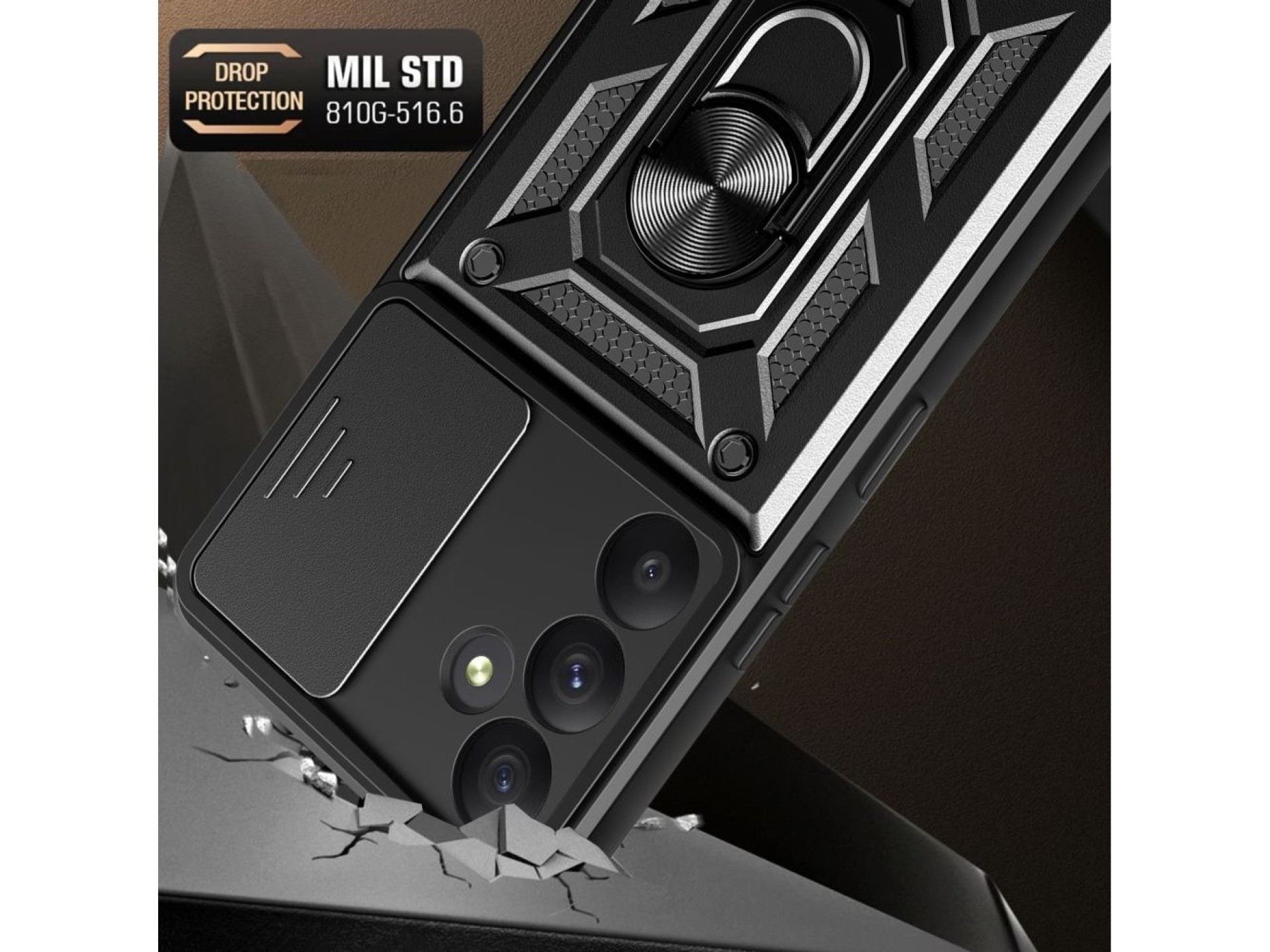 Capa Tech-Protect CamShield Pro para Samsung Galaxy S24 FE - Preta