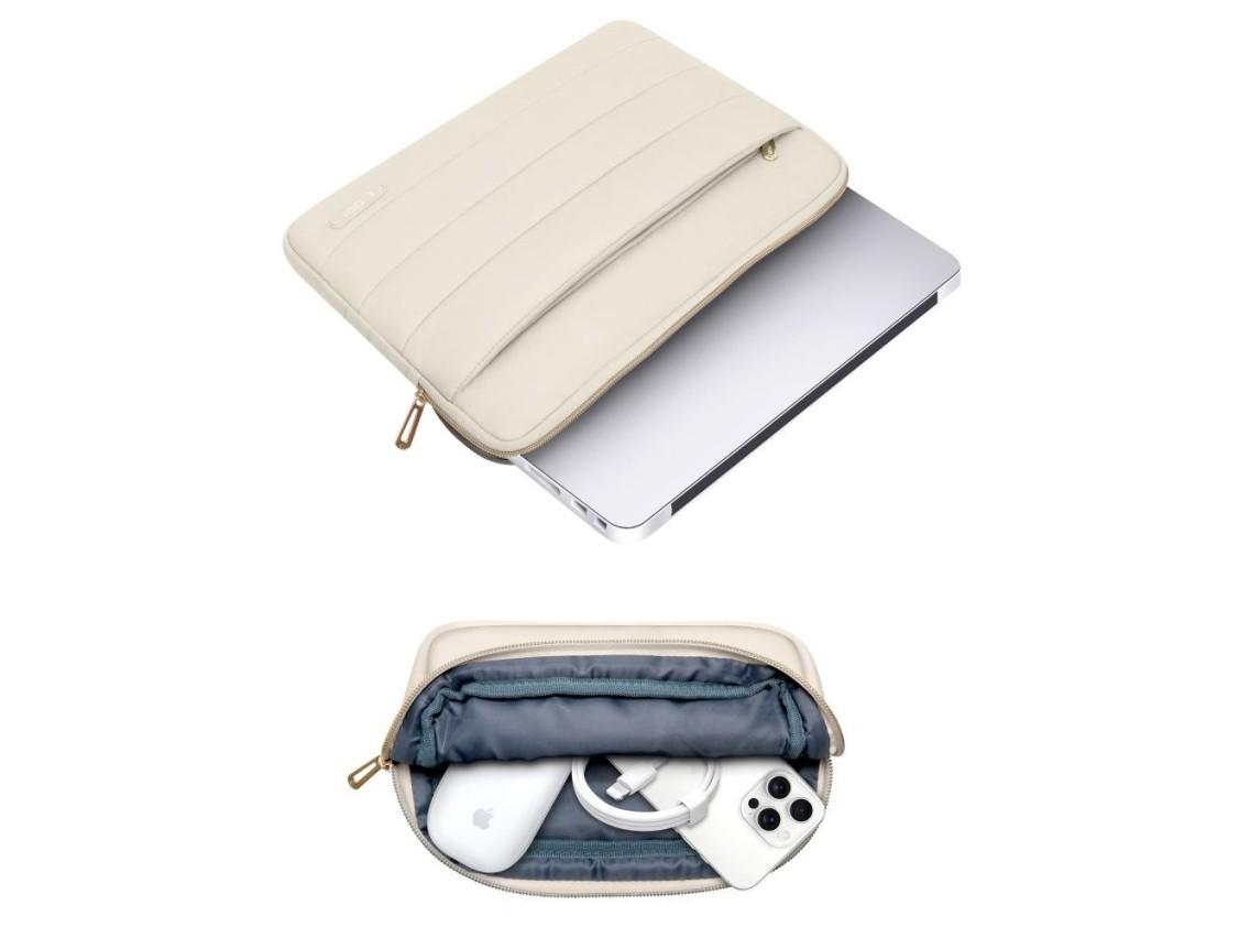 Tech-Protect Puffy 13-14 Laptop Bag - Beige