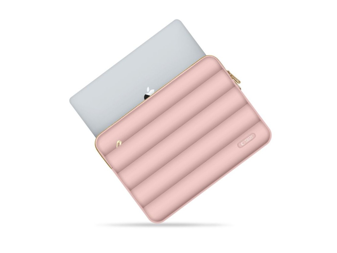 Bolsa para laptop Tech-Protect Puffy 13-14 - Rosa