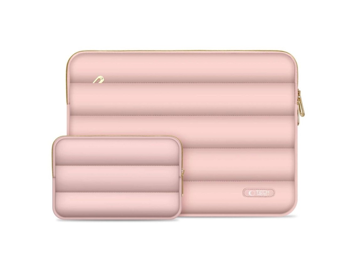 Bolsa para laptop Tech-Protect Puffy 13-14 - Rosa