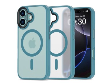 Capa Tech-Protect MagMat MagSafe para iPhone 16 - Azul Capa Tech-Protect MagMat MagSafe para iPhone 16 - Azul
