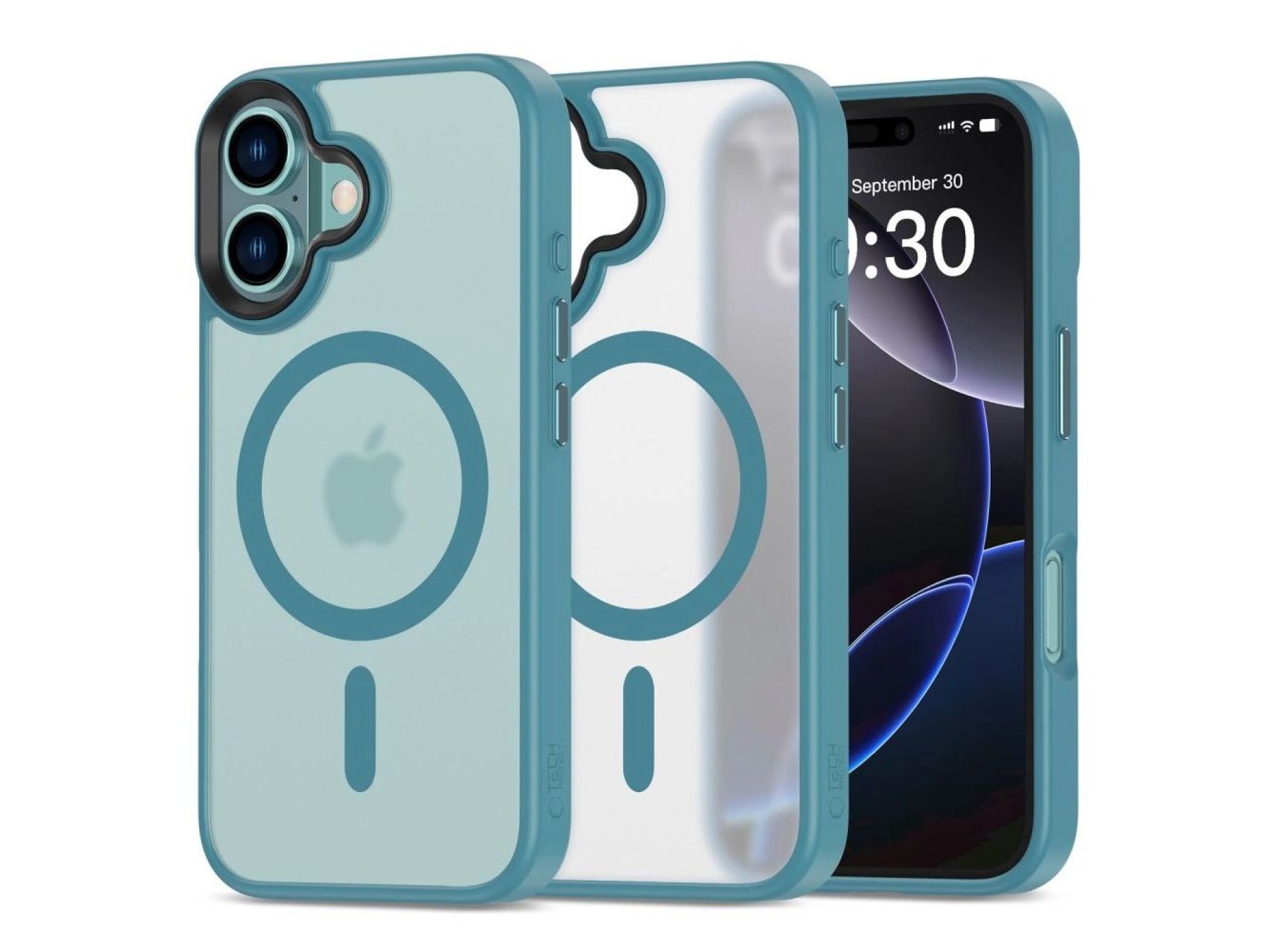 Capa Tech-Protect MagMat MagSafe para iPhone 16 - Azul
