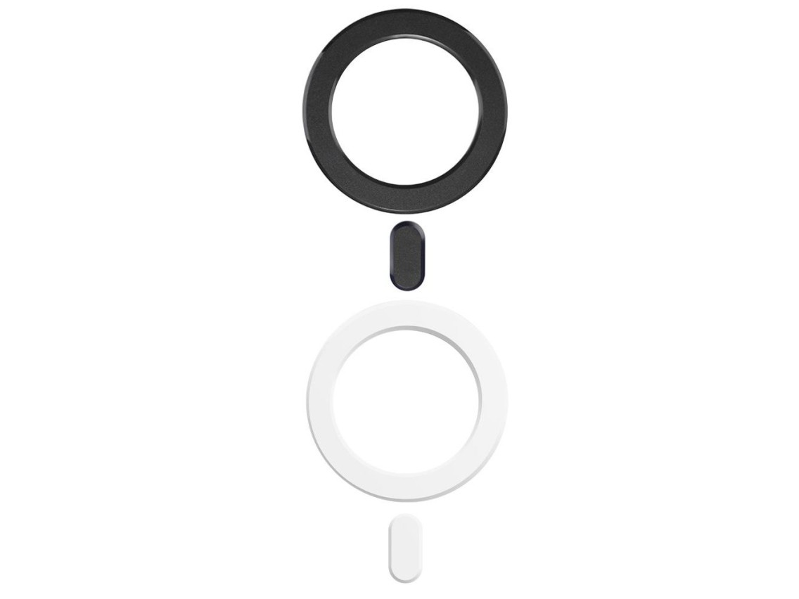 Ring Tech-Protect MMP-100 com MagSafe (2 unidades) - branco - preto