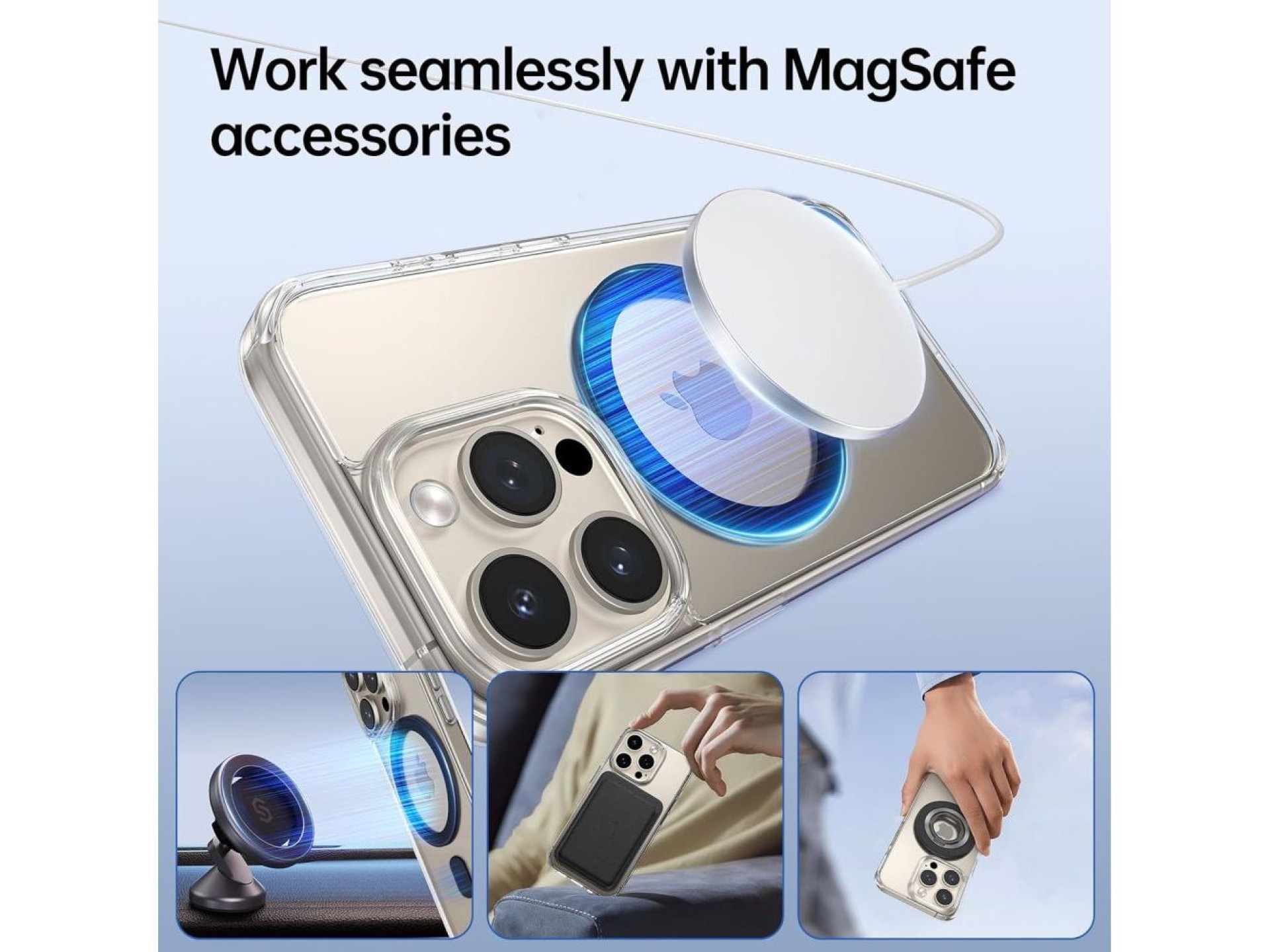 Ring Tech-Protect MMP-100 com MagSafe (2 unidades) - branco - preto