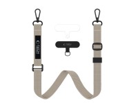 Correa cruzada de cuerda Tech-Protect C65 - Beige