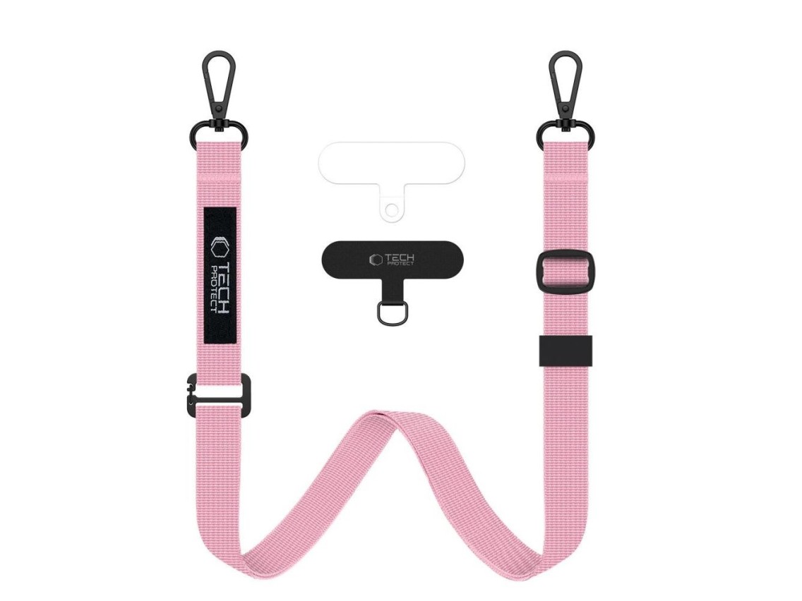 Tech-Protect C65 Rope Crossbody Leash - Pink