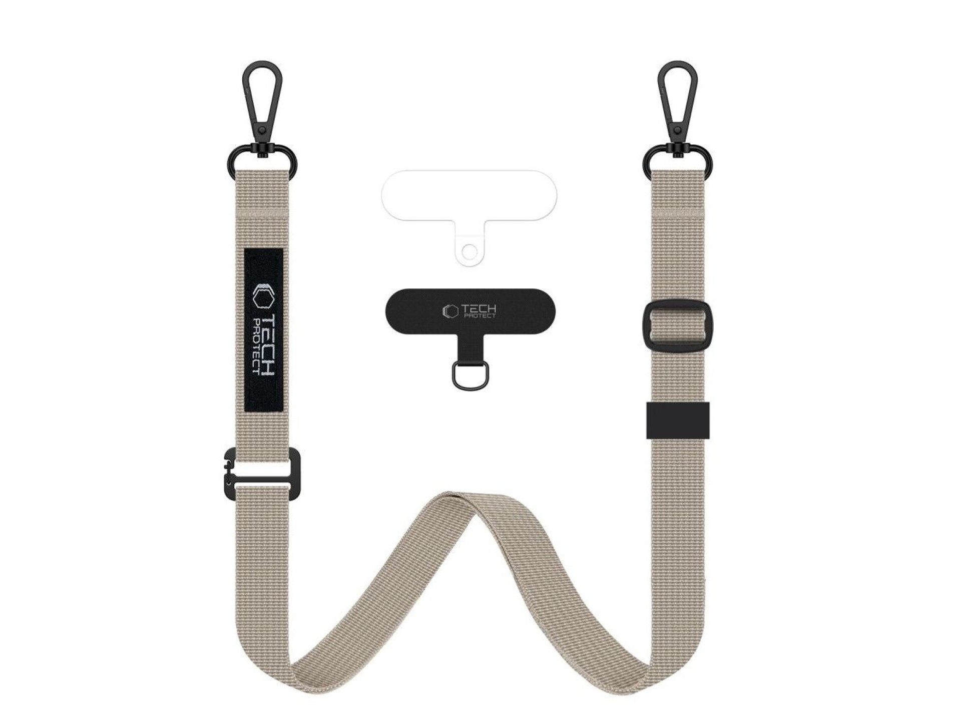 Correa cruzada de cuerda Tech-Protect C65 - Beige