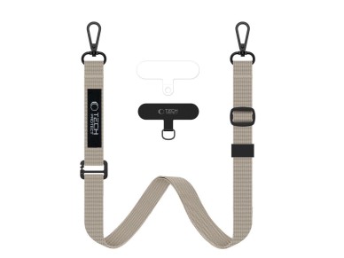 Correa cruzada de cuerda Tech-Protect C65 - Beige