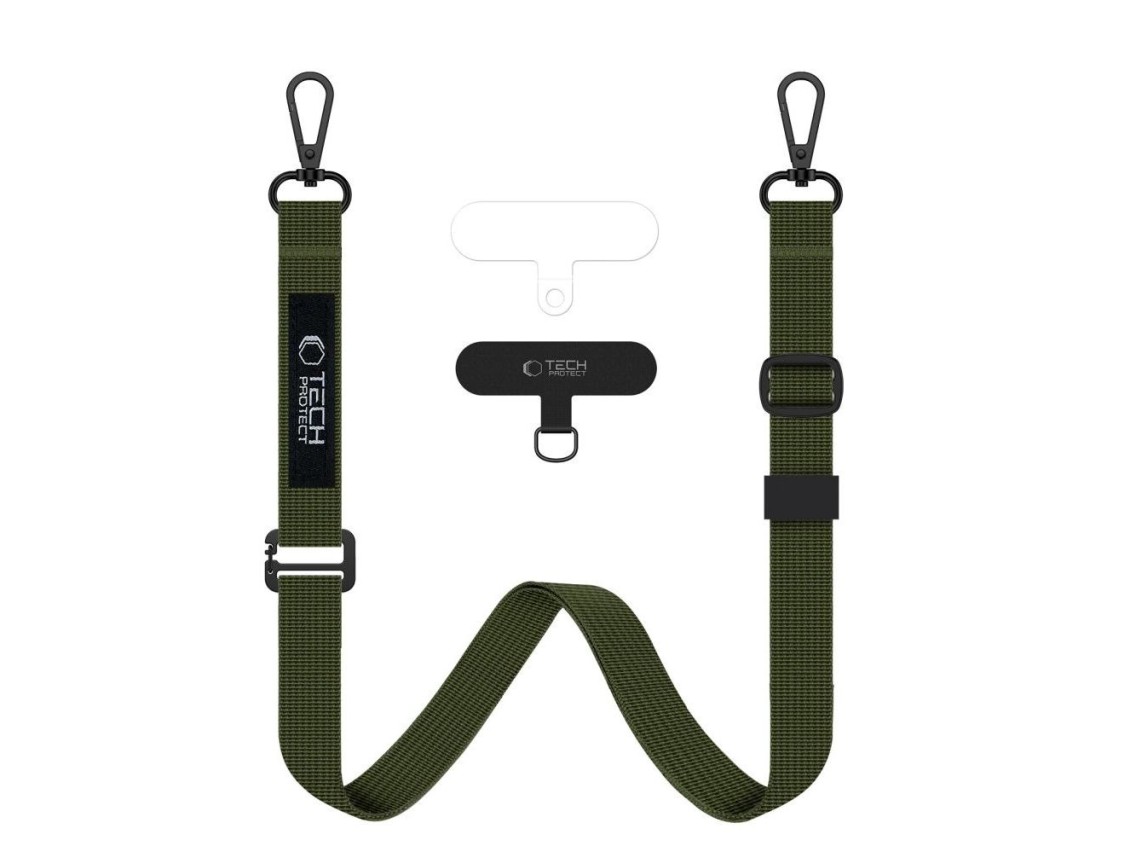 Tech-Protect C65 Rope Crossbody Leash - Olive