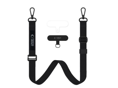 Tech-Protect C65 Rope Crossbody Leash - Black