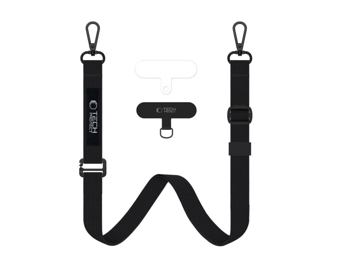 Tech-Protect C65 Rope Crossbody Leash - Black