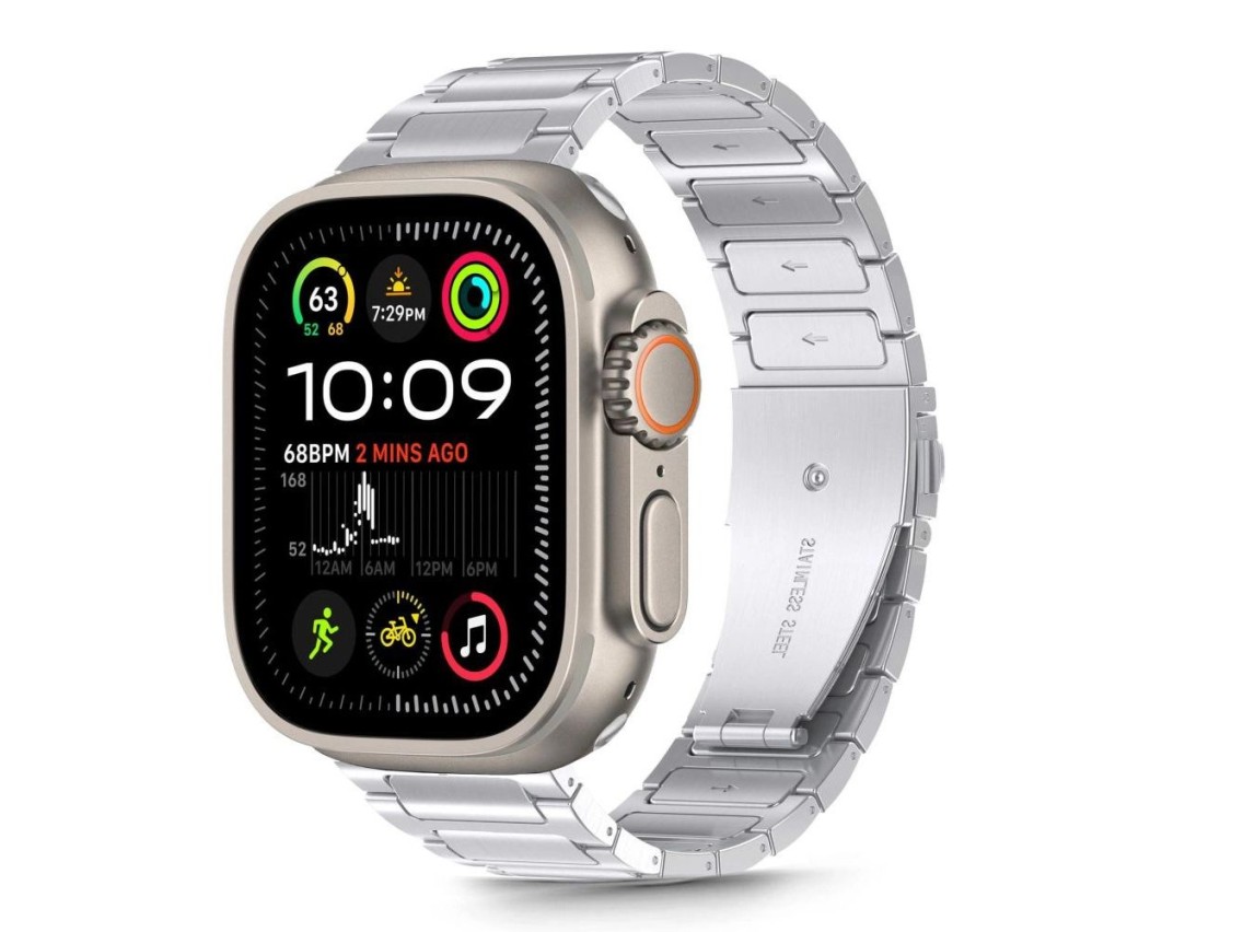 Tech-Protect Stainless Bracelet for Apple Watch 44 / 45 / 46 / 49 mm - Silver