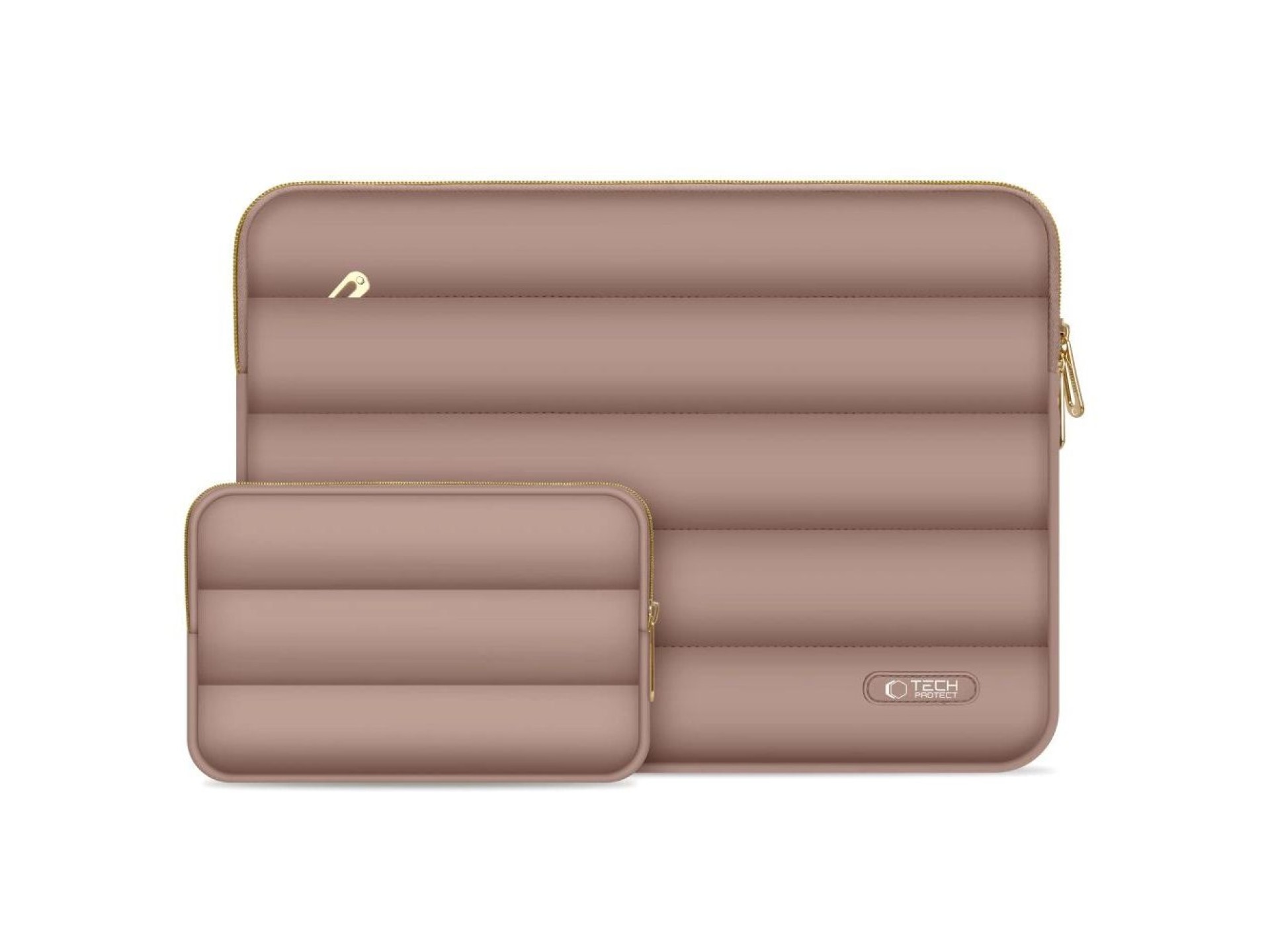 Bolsa para laptop Tech-Protect Puffy de 15 a 16 polegadas - Marrom