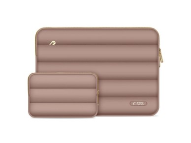 Bolsa para laptop Tech-Protect Puffy de 13-14 polegadas - Marrom Bolsa para laptop Tech-Protect Puffy de 13-14 polegadas - Marrom