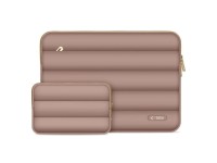 Bolsa para laptop Tech-Protect Puffy de 13-14 polegadas - Marrom Bolsa para laptop Tech-Protect Puffy de 13-14 polegadas - Marrom