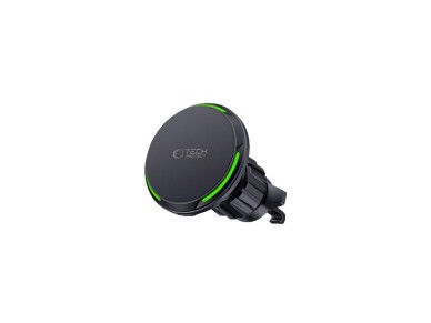 Suporte veicular Tech-Protect MM15W-V7 QI2 com carregador indutivo - Preto