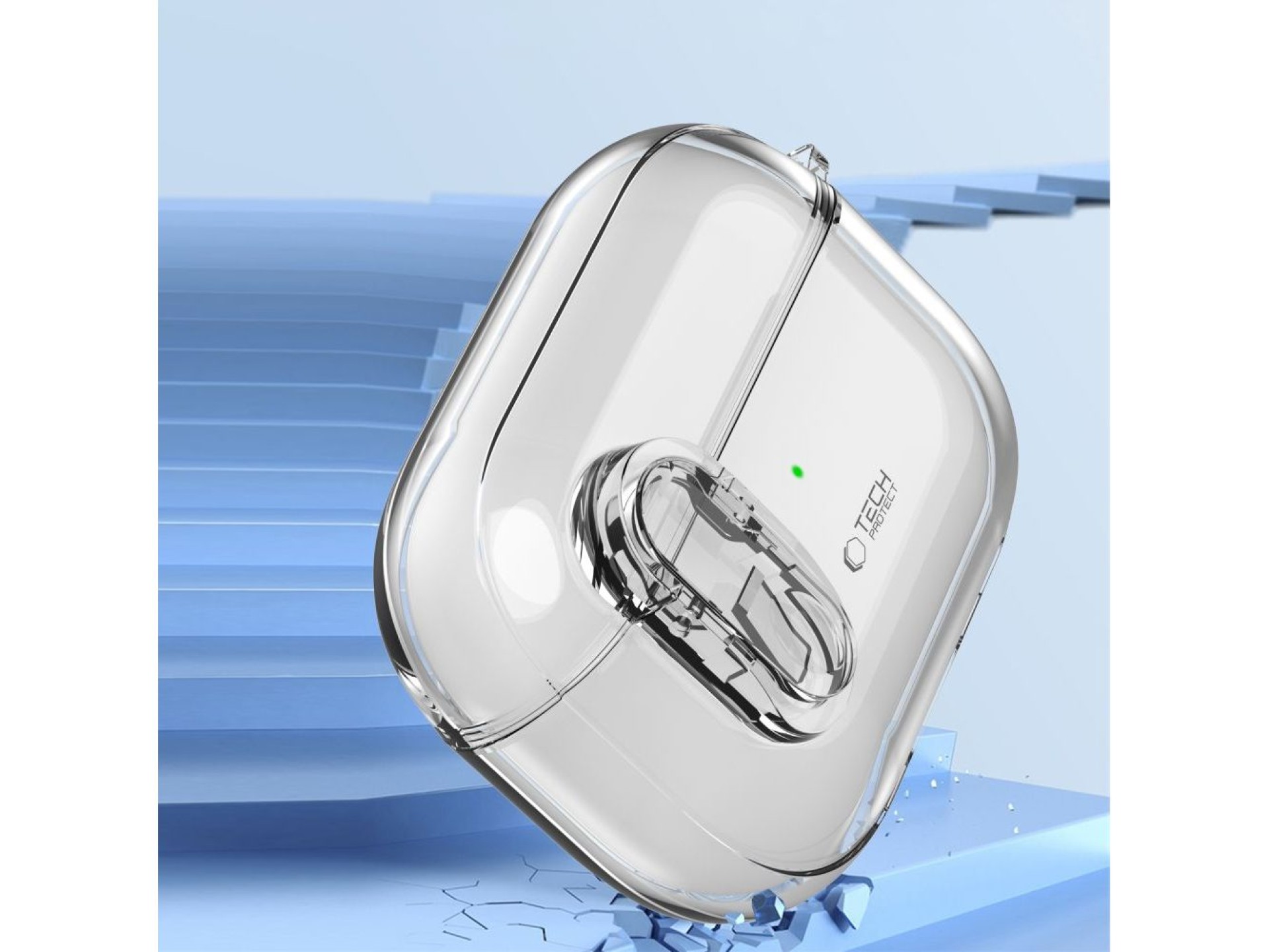 Capa Tech-Protect Slim Hook para AirPods 1/2 - Transparente