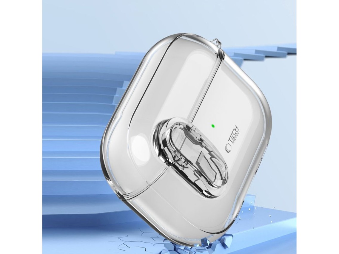 Capa Tech-Protect Slim Hook para AirPods 1/2 - Transparente