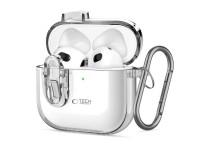 Funda Tech-Protect Slim Hook para AirPods 4 - Transparente Funda Tech-Protect Slim Hook para AirPods 4 - Transparente