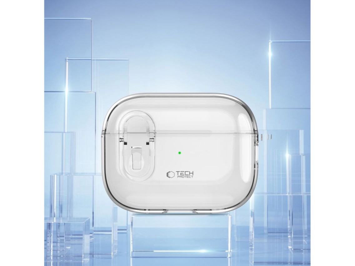 Capa Tech-Protect Slim Hook para AirPods 1/2 - Transparente