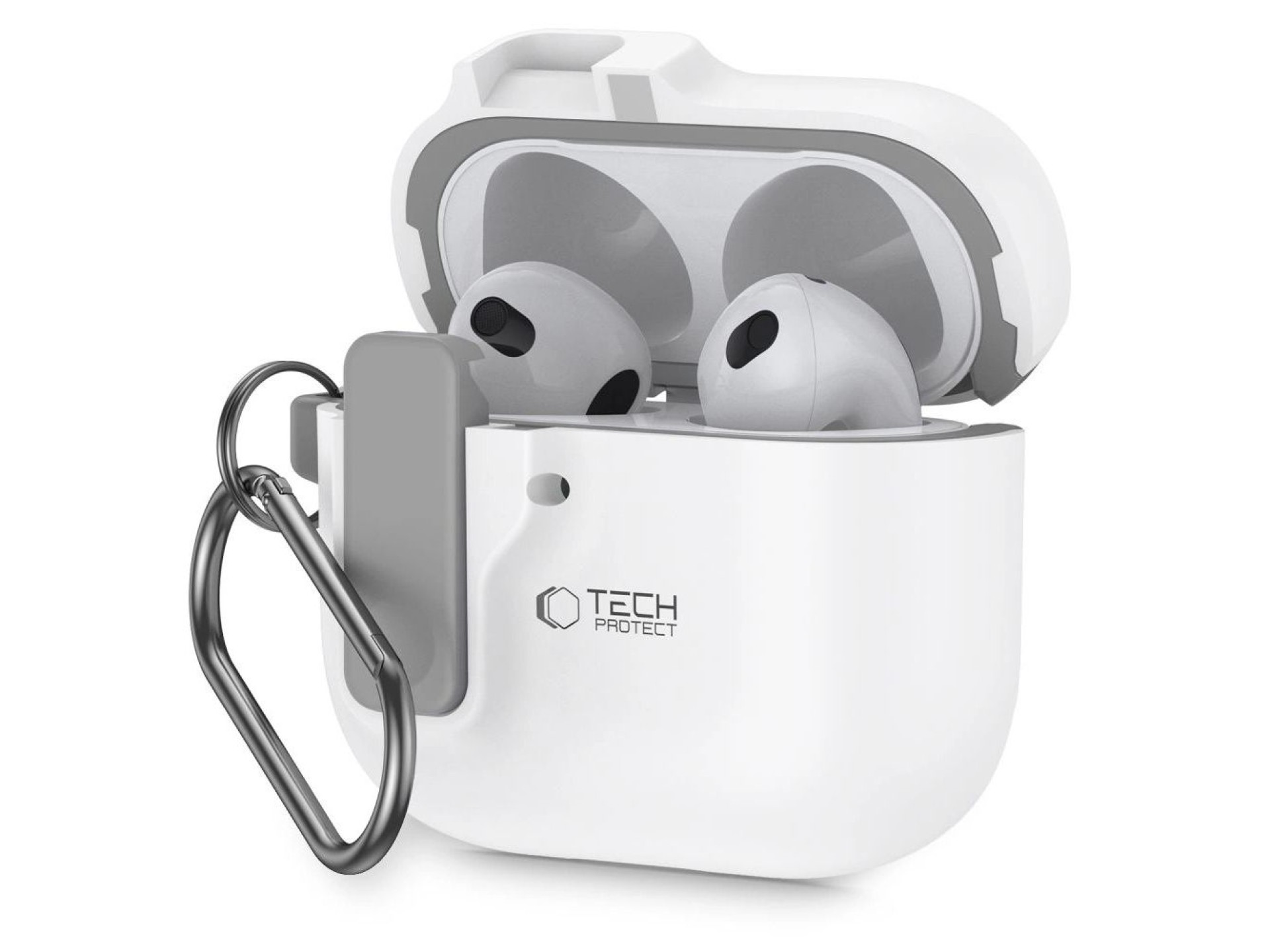 Tech-Protect Slim Hook Case for AirPods 4 - White