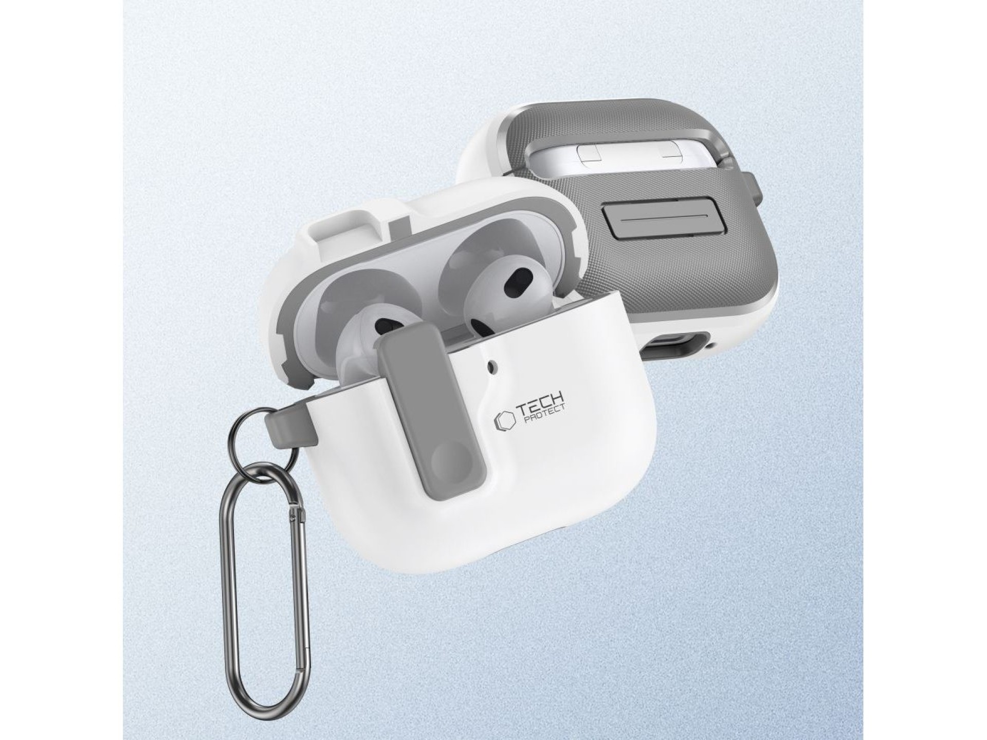 Tech-Protect Slim Hook Case for AirPods 4 - White